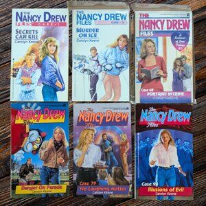 Lot of 6 NANCY DREW FILES BOOKS Paperback Mysteries by Carolyn Keene